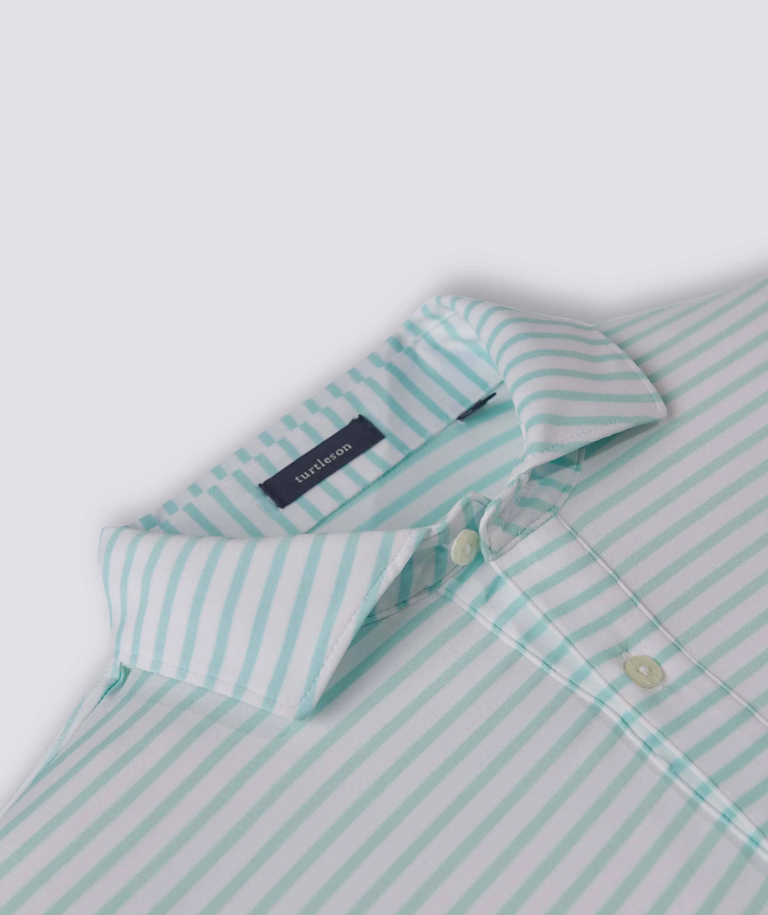 Gus Stripe Performance Polo