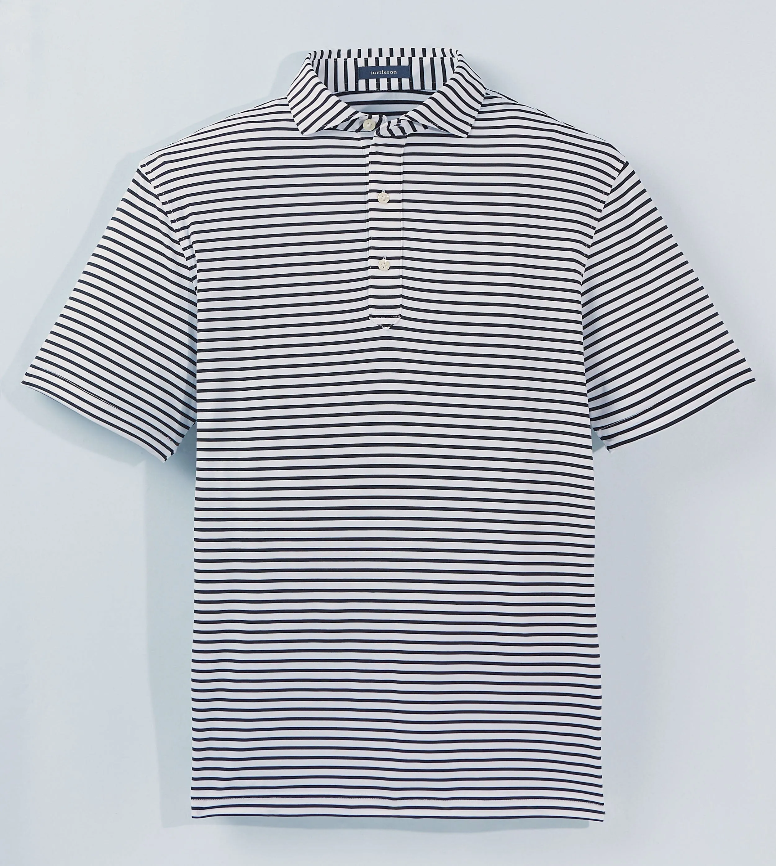 Gus Stripe Performance Polo