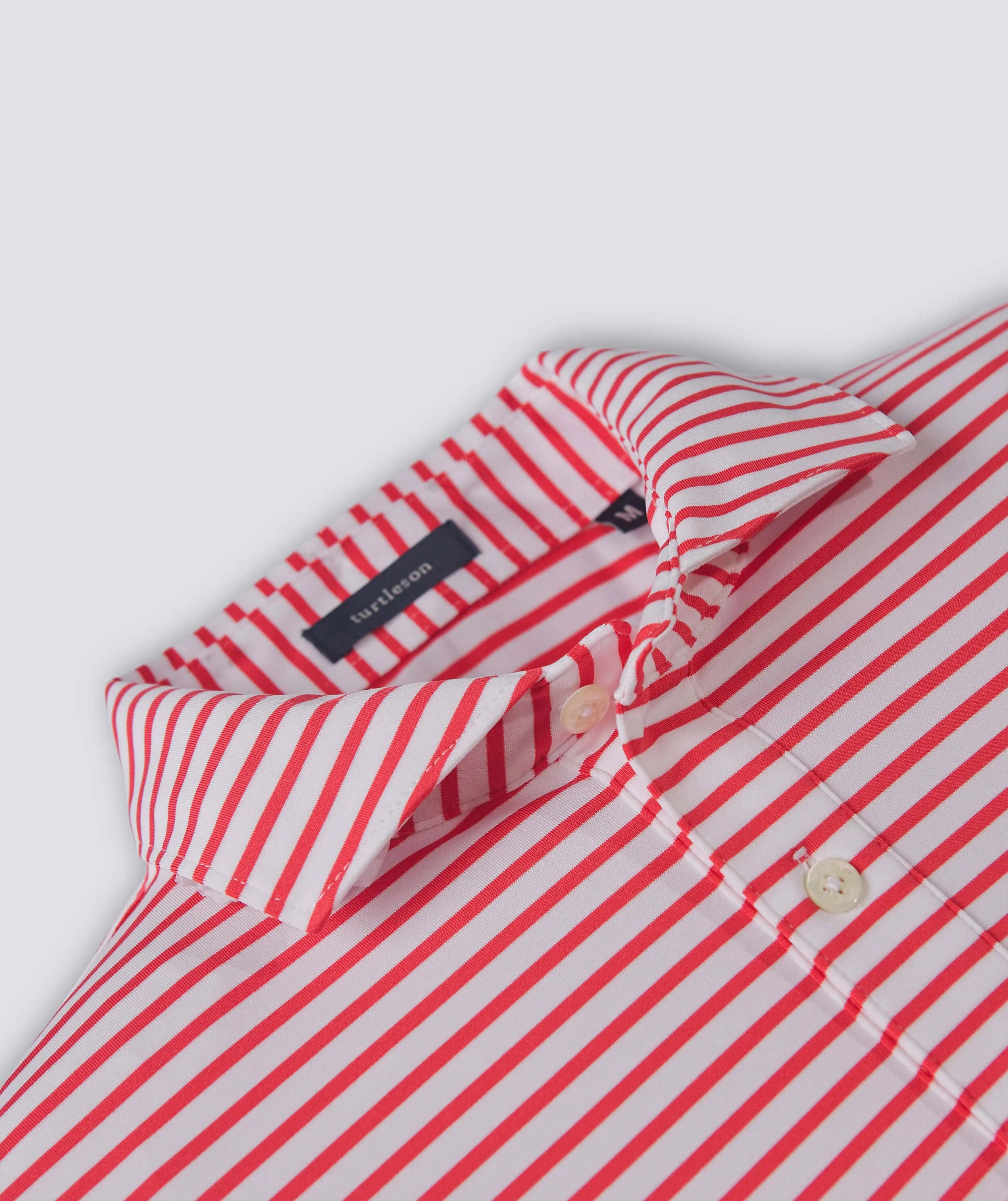 Gus Stripe Performance Polo