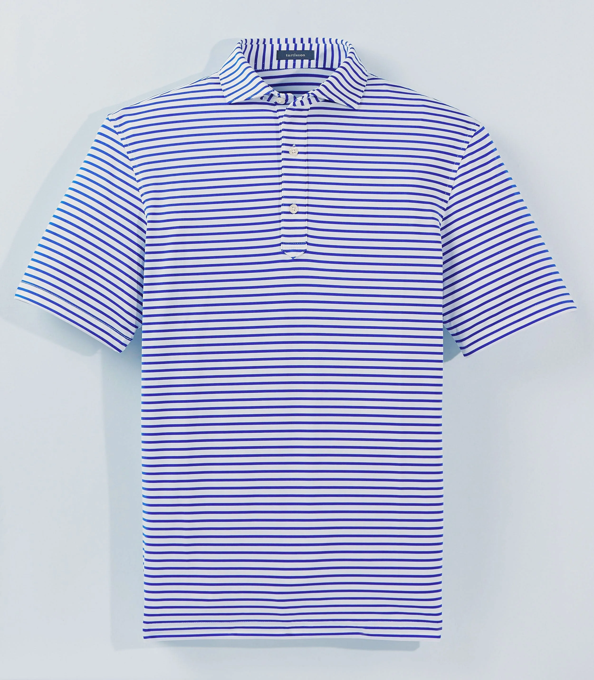 Gus Stripe Performance Polo