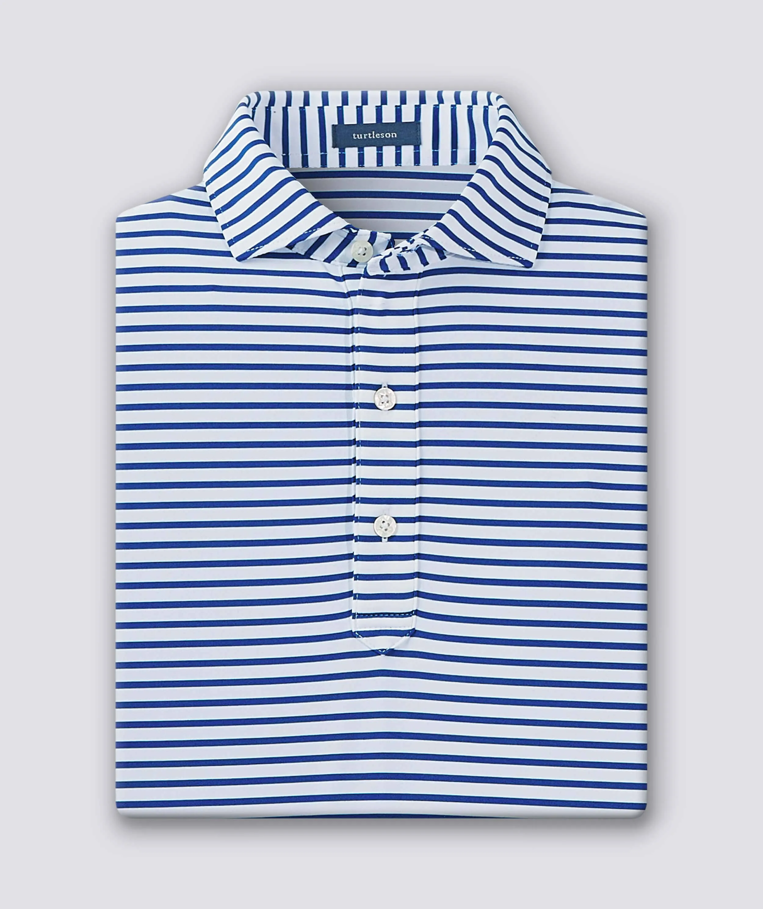 Gus Stripe Performance Polo