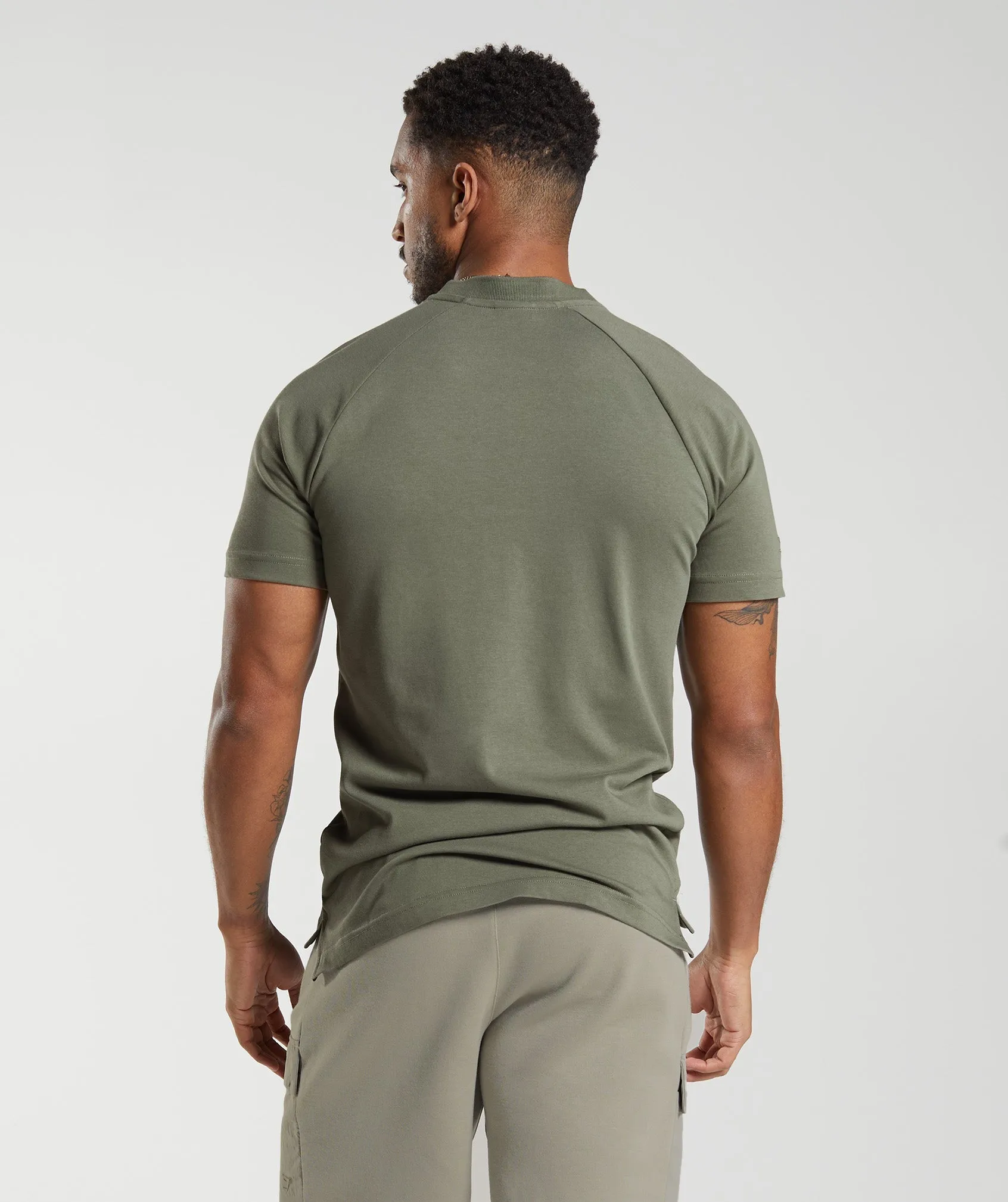 Gymshark Rest Day Commute Polo Shirt - Dusty Olive