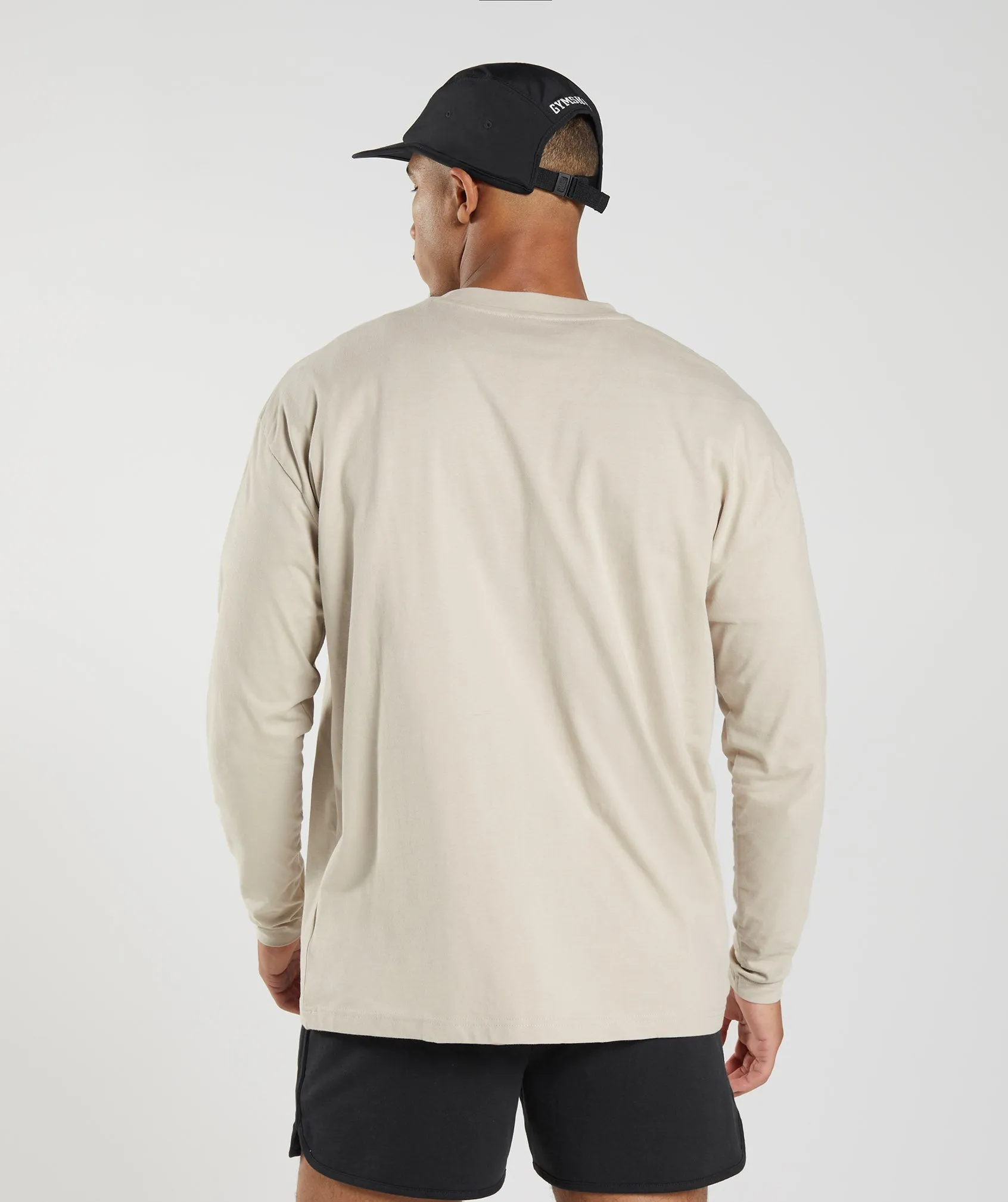 Gymshark Rest Day Sweats Long Sleeve T-Shirt - Pebble Grey