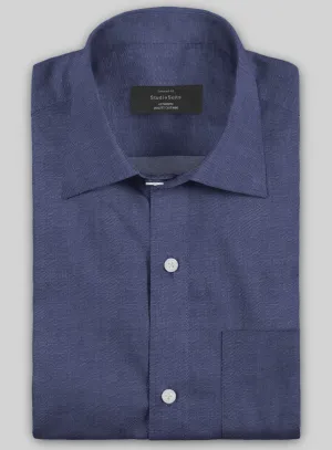 Italian Lombardo Indigo Blue Shirt