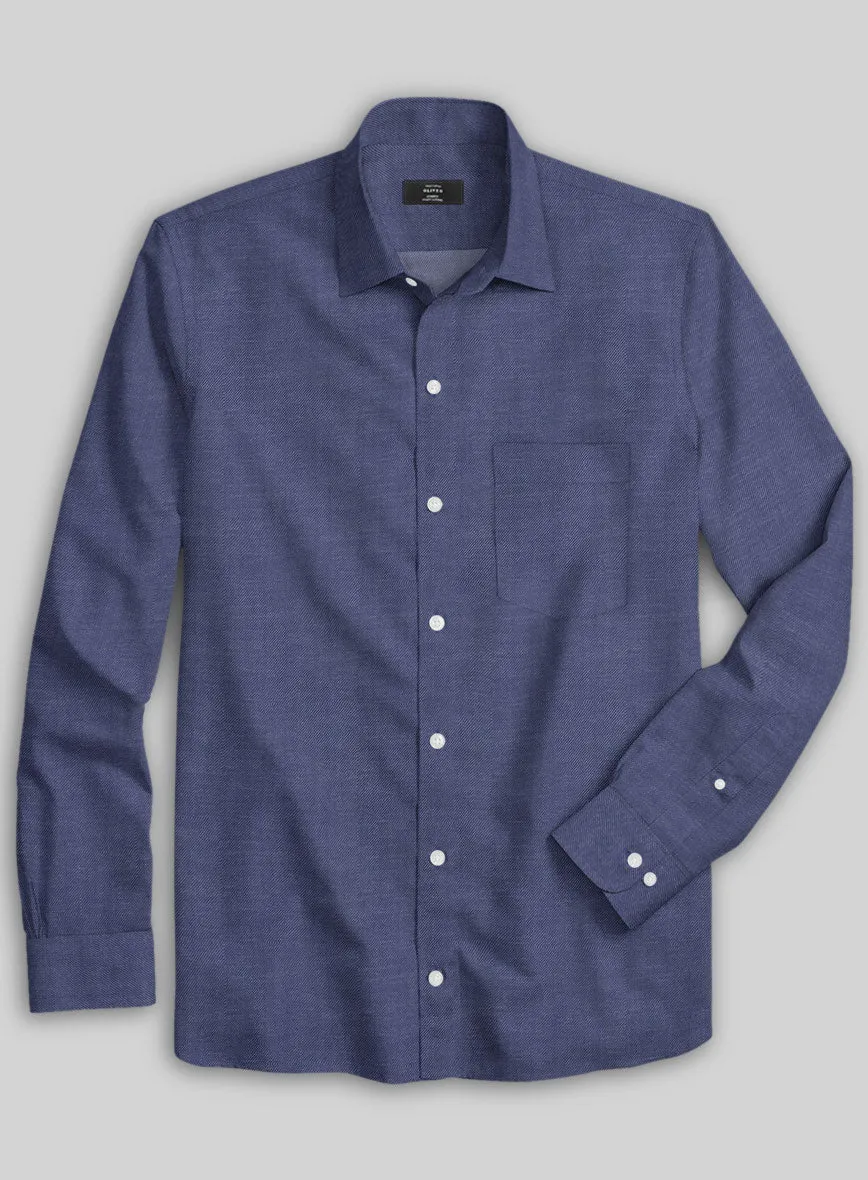 Italian Lombardo Indigo Blue Shirt