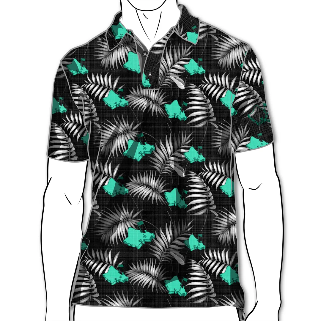 It's About Time Manoa - OGA Men's Polo - Black Green