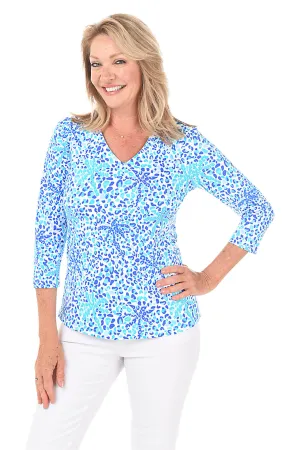 Jungle Cat Classic UPF50  V-Neck Top