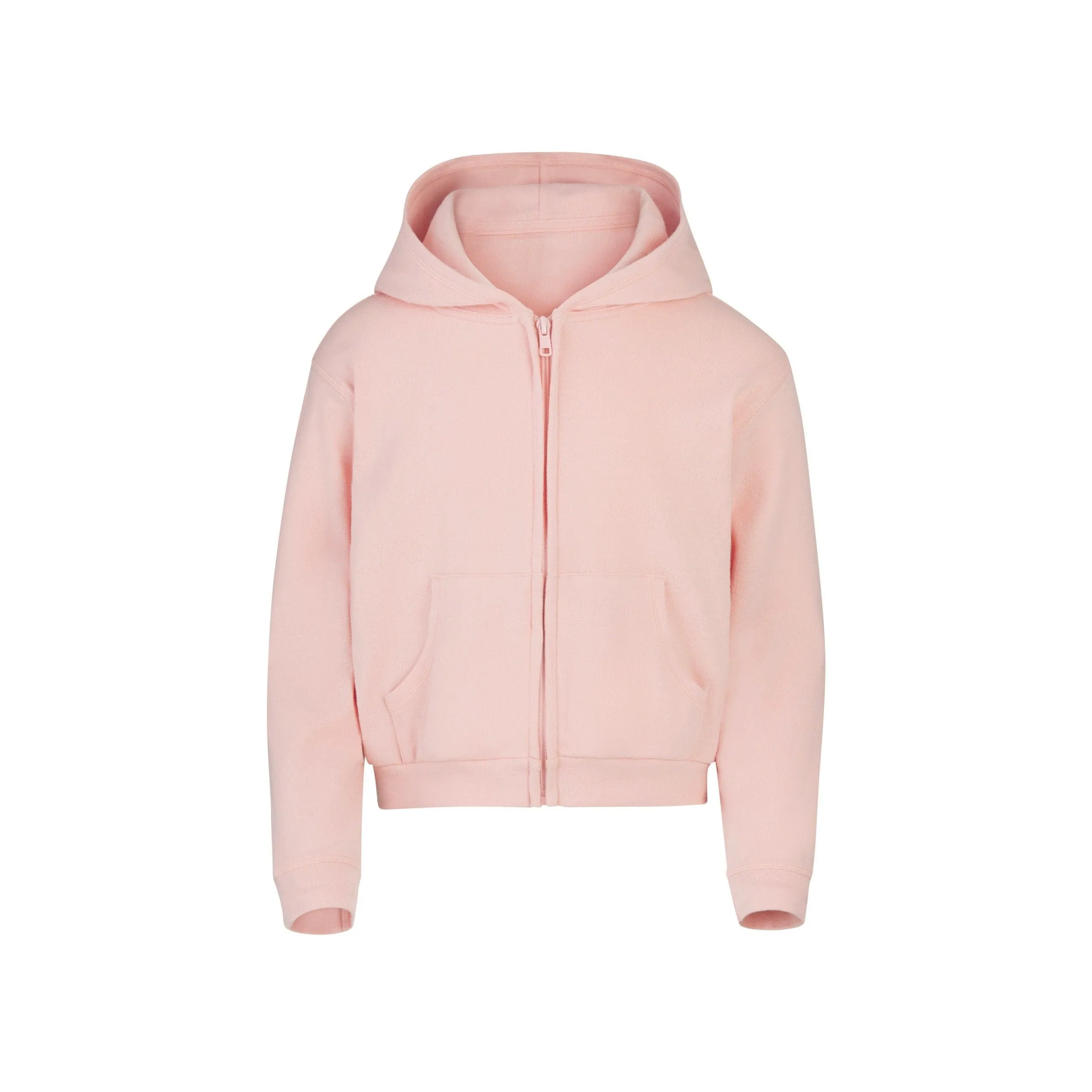 KIDS LOGO POINTELLE ZIP HOODIE | QUARTZ