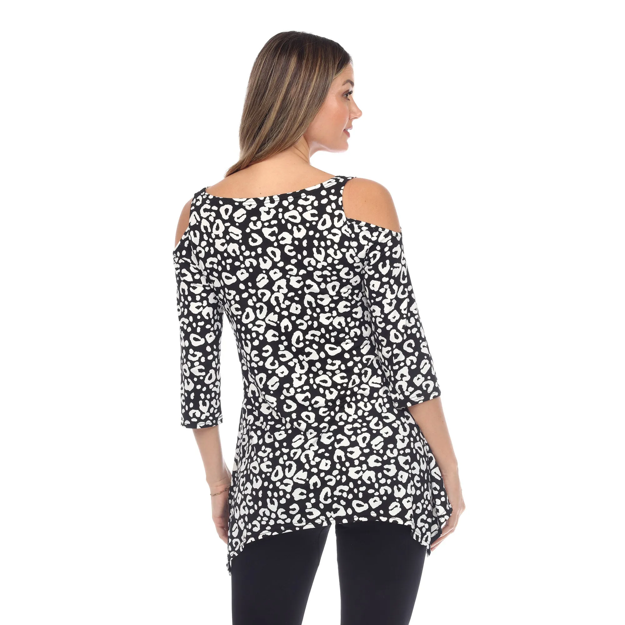 Leopard Cold Shoulder Tunic