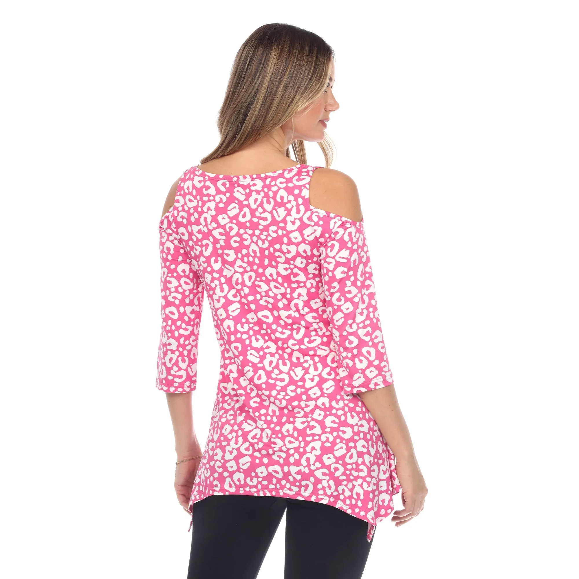 Leopard Cold Shoulder Tunic