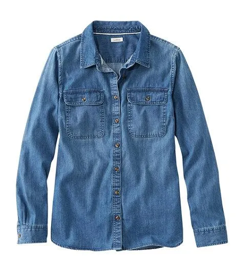 L.L. Bean Heritage Washed Denim Shirt - Women's