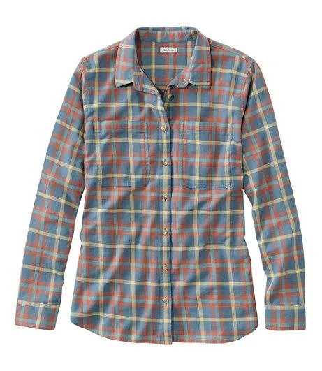 L.L. Bean Heritage Washed Twill Plaid Shirt - Women's