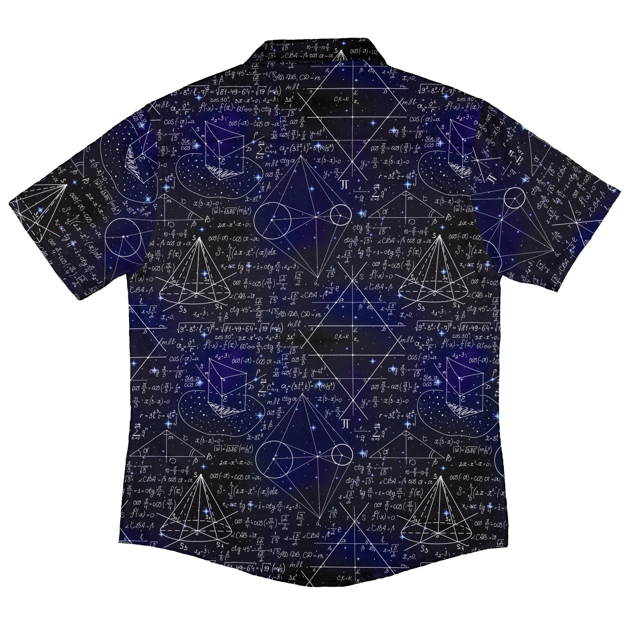 Math And Physics Space Button Up Shirt