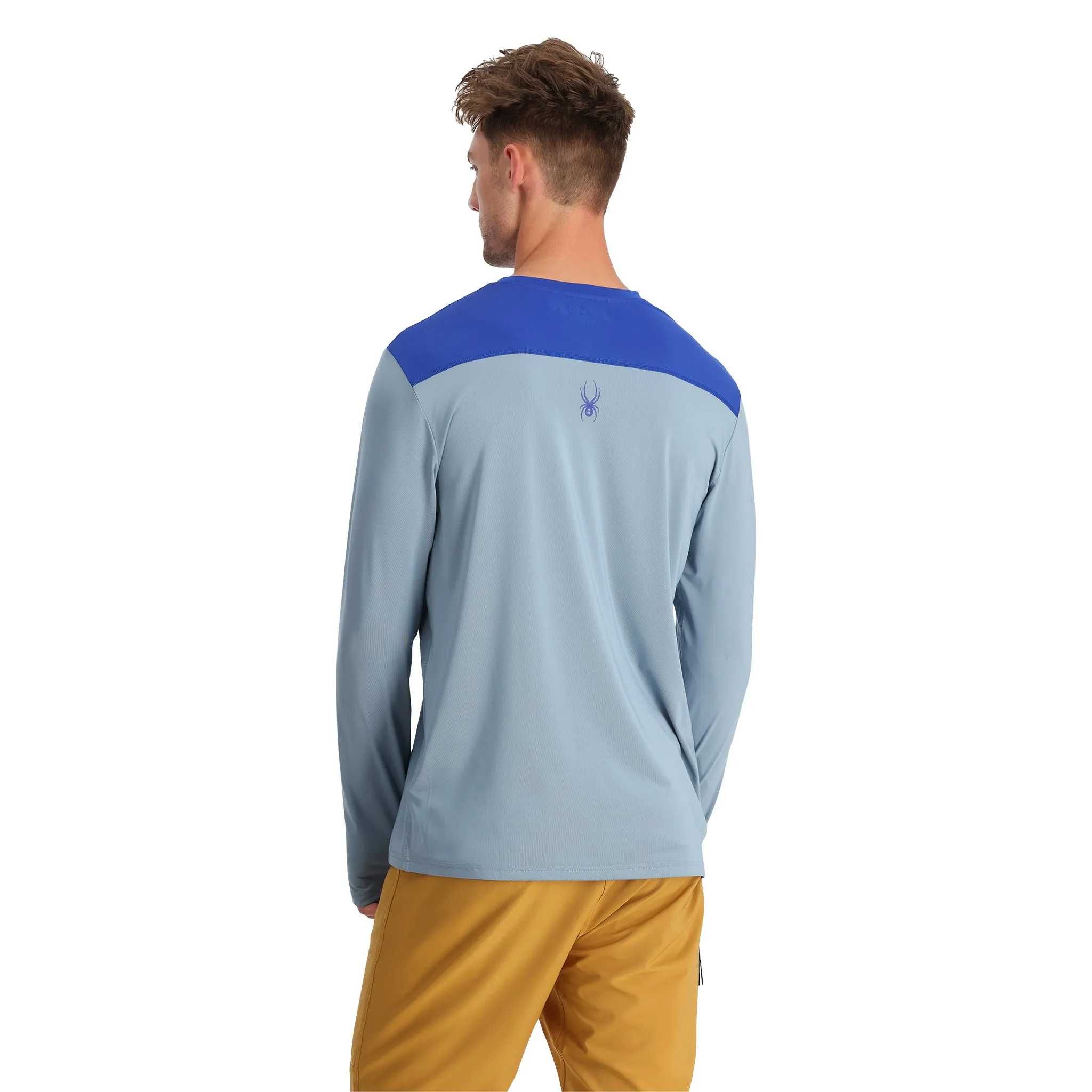 Mens Arc Long Sleeve Tech Tee - Blue Fog