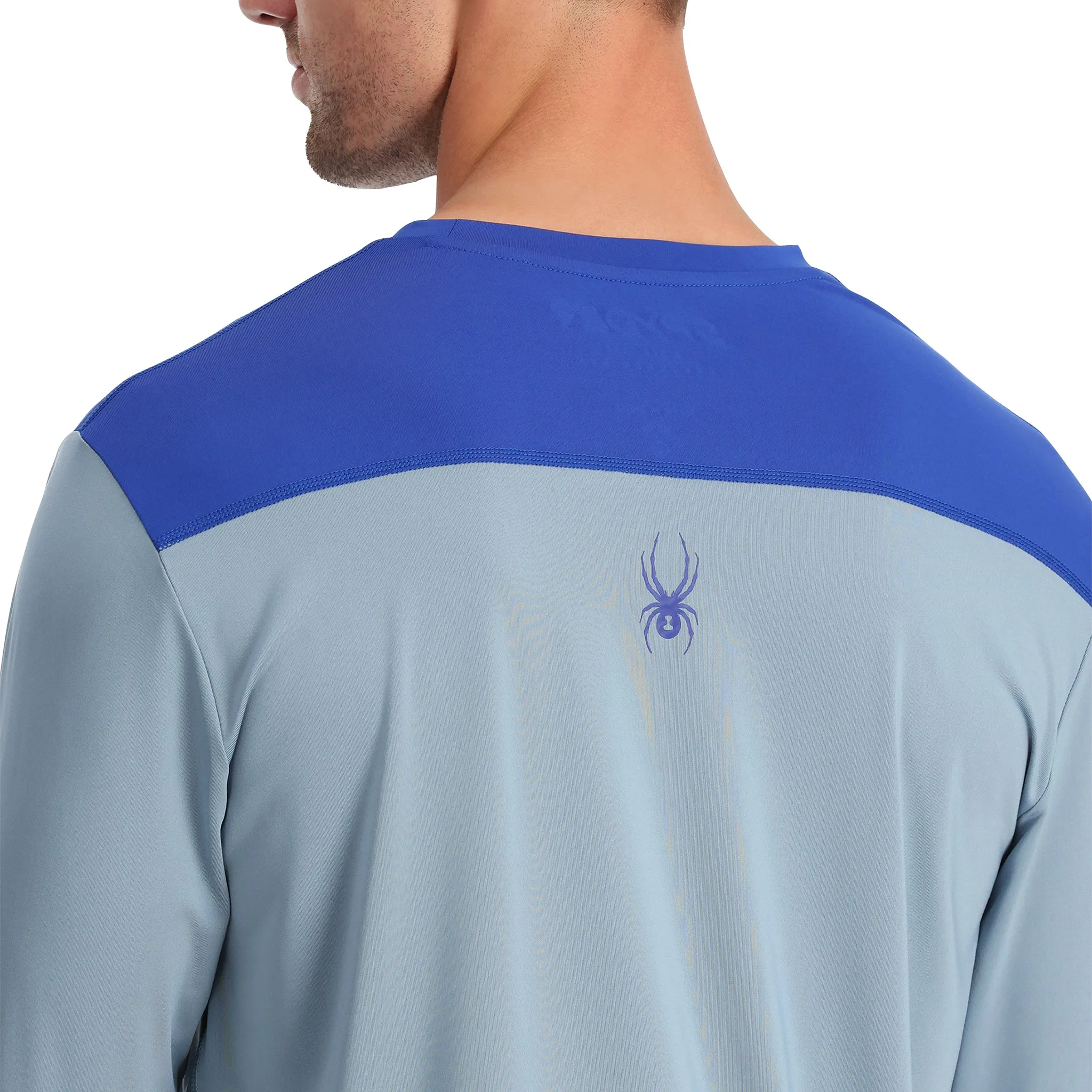 Mens Arc Long Sleeve Tech Tee - Blue Fog