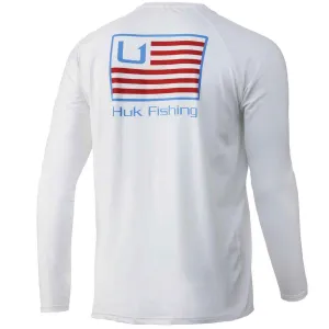 Men's Huk and Bars Pursuit - White