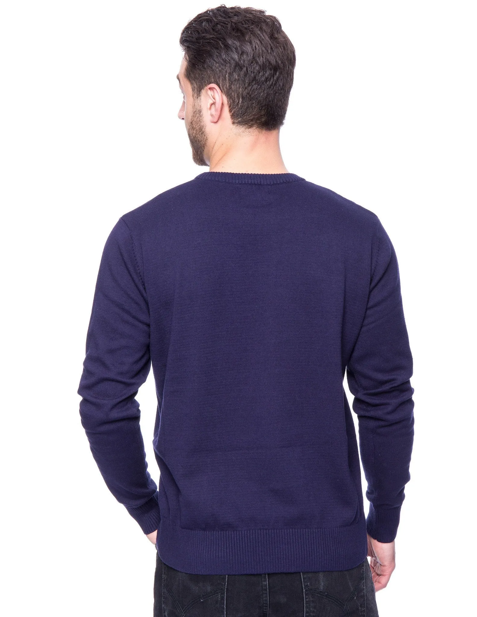 Men's Premium 100% Cotton Crew Neck Sweater