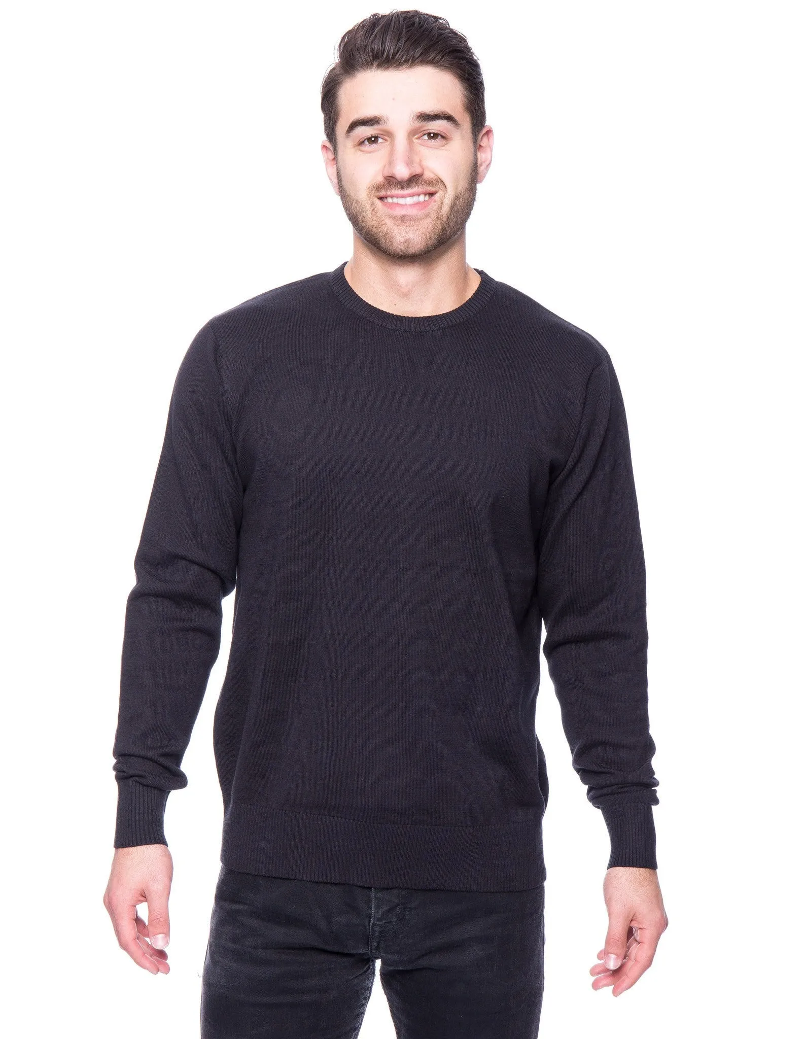 Men's Premium 100% Cotton Crew Neck Sweater