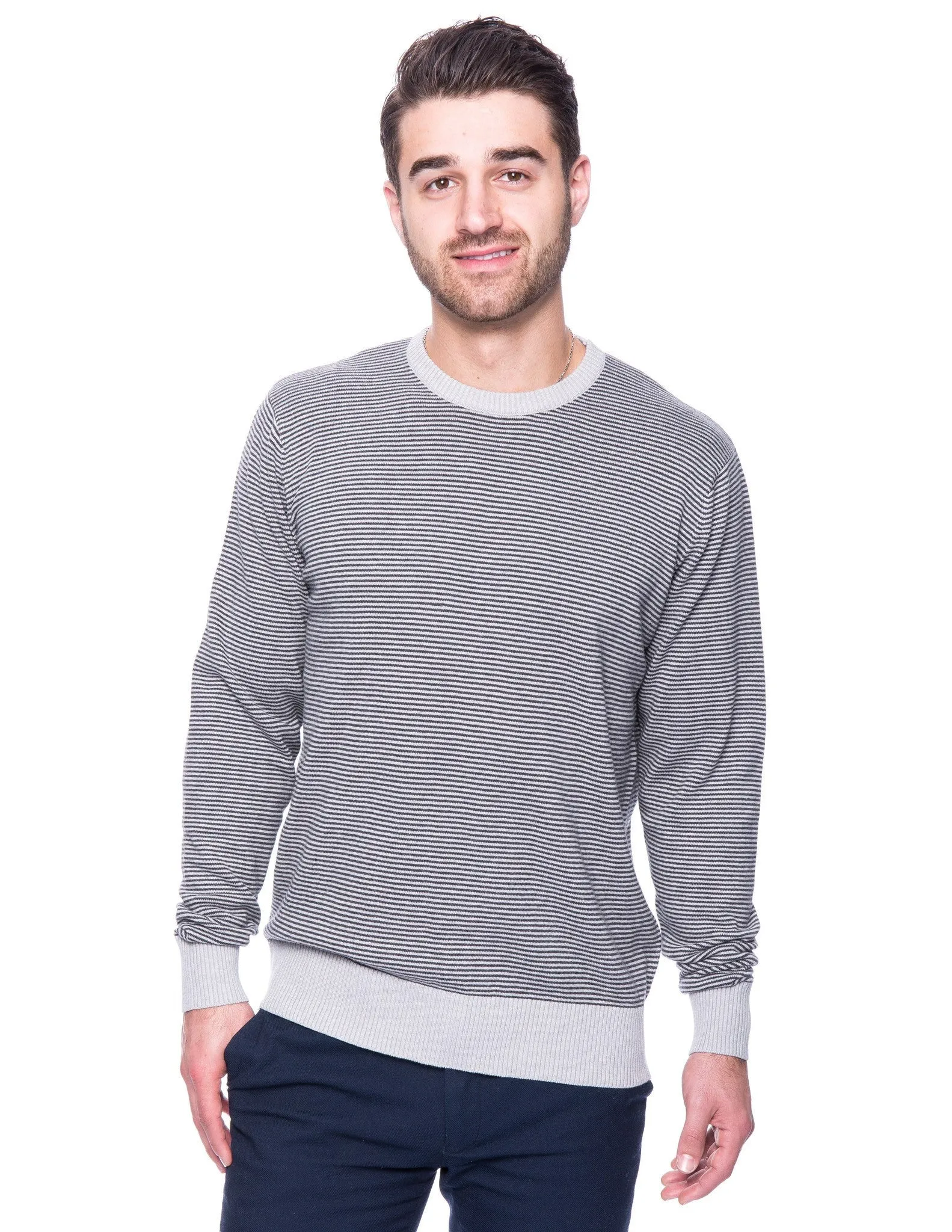 Men's Premium 100% Cotton Crew Neck Sweater