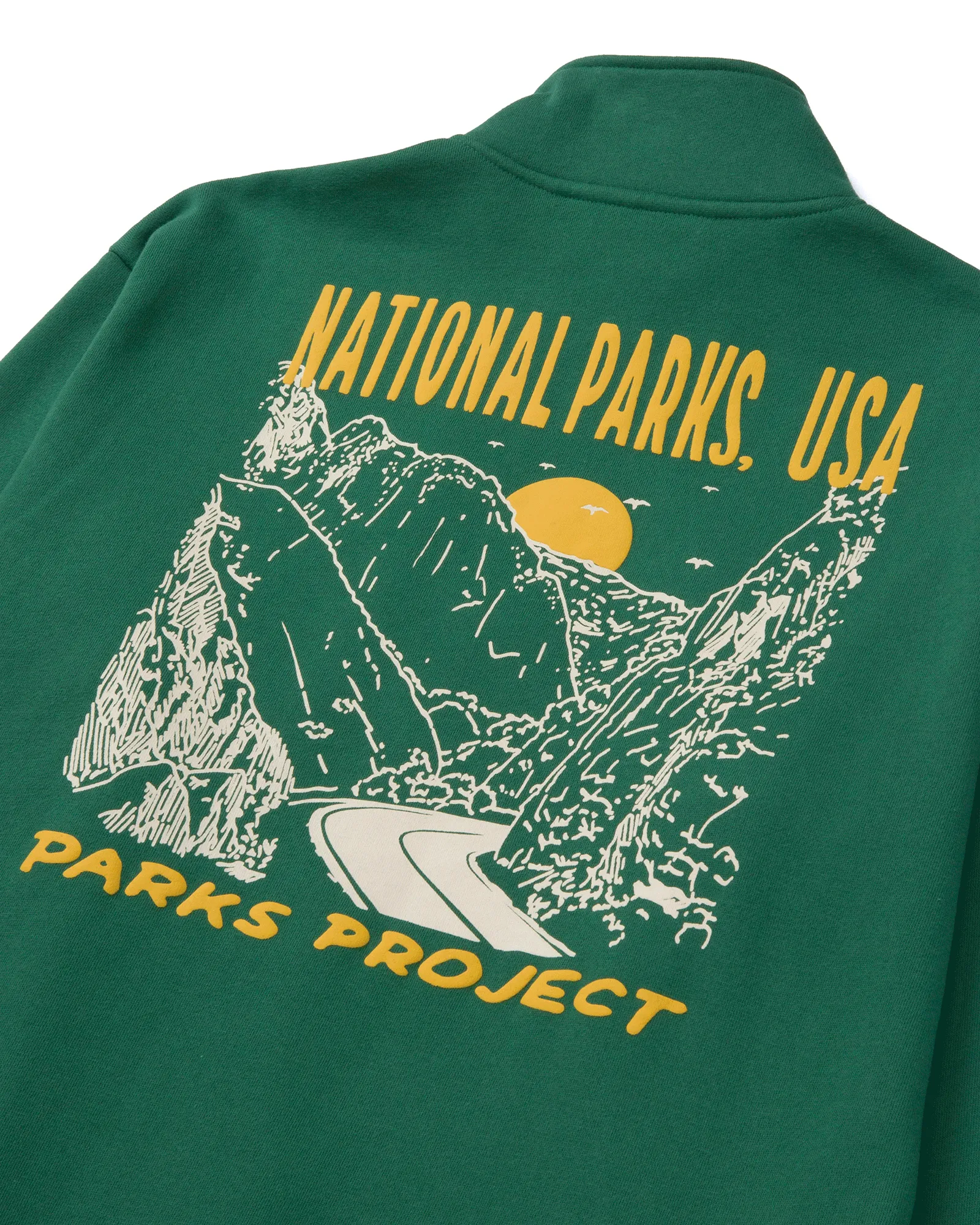 National Parks Puff Print Quarter Zip Fleece