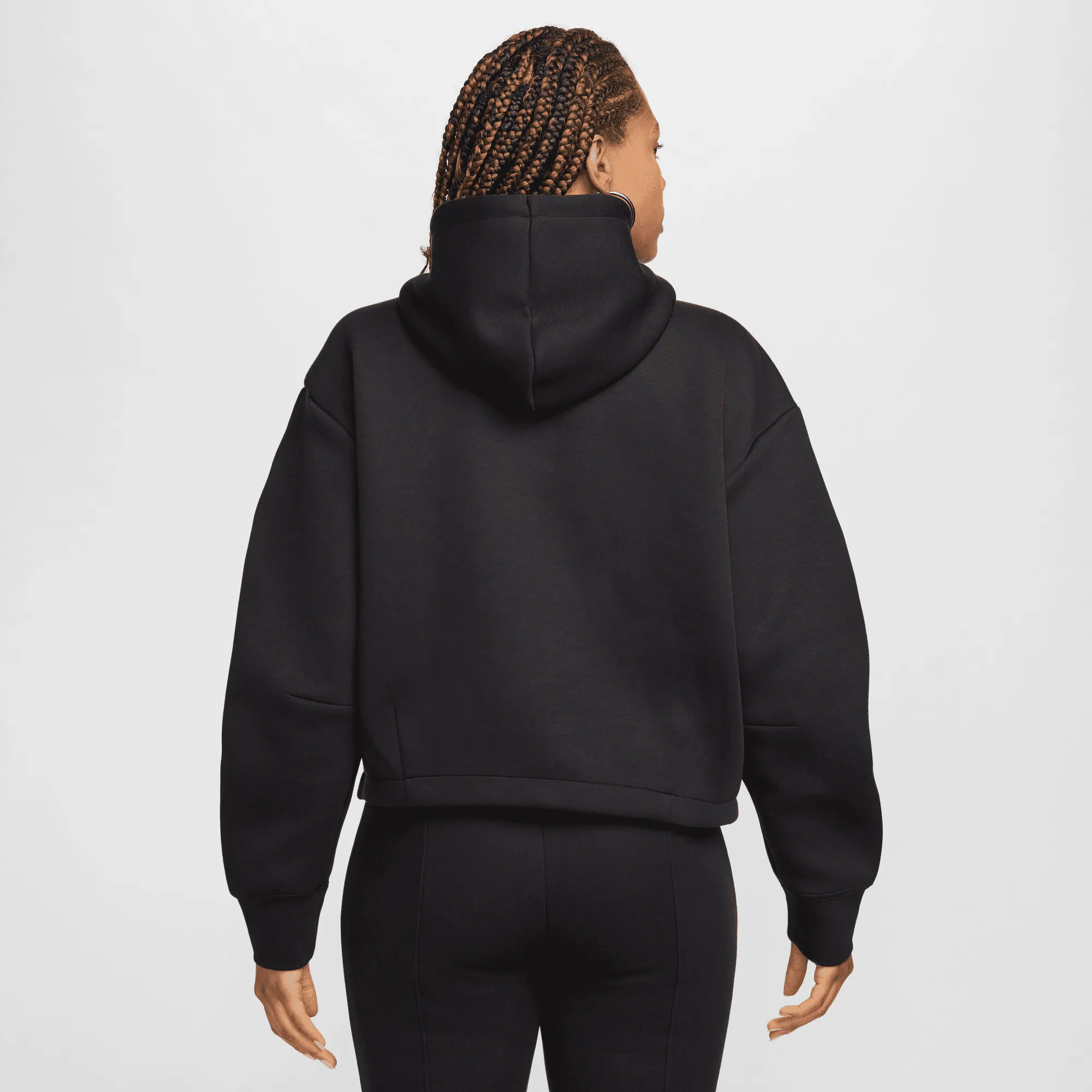 Nike Women's Sportswear Tech Fleece Oversized Black Hoodie