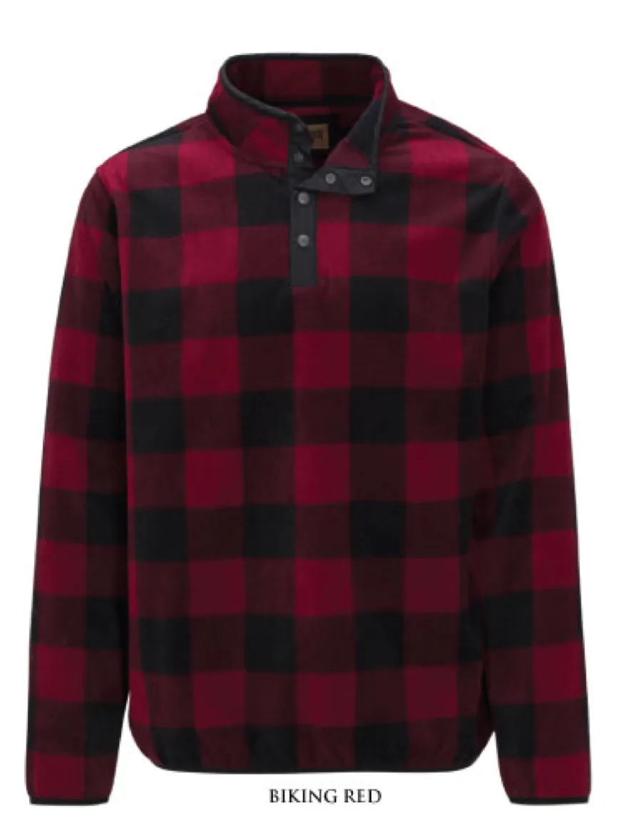 North River Plaid Fleece Pullover