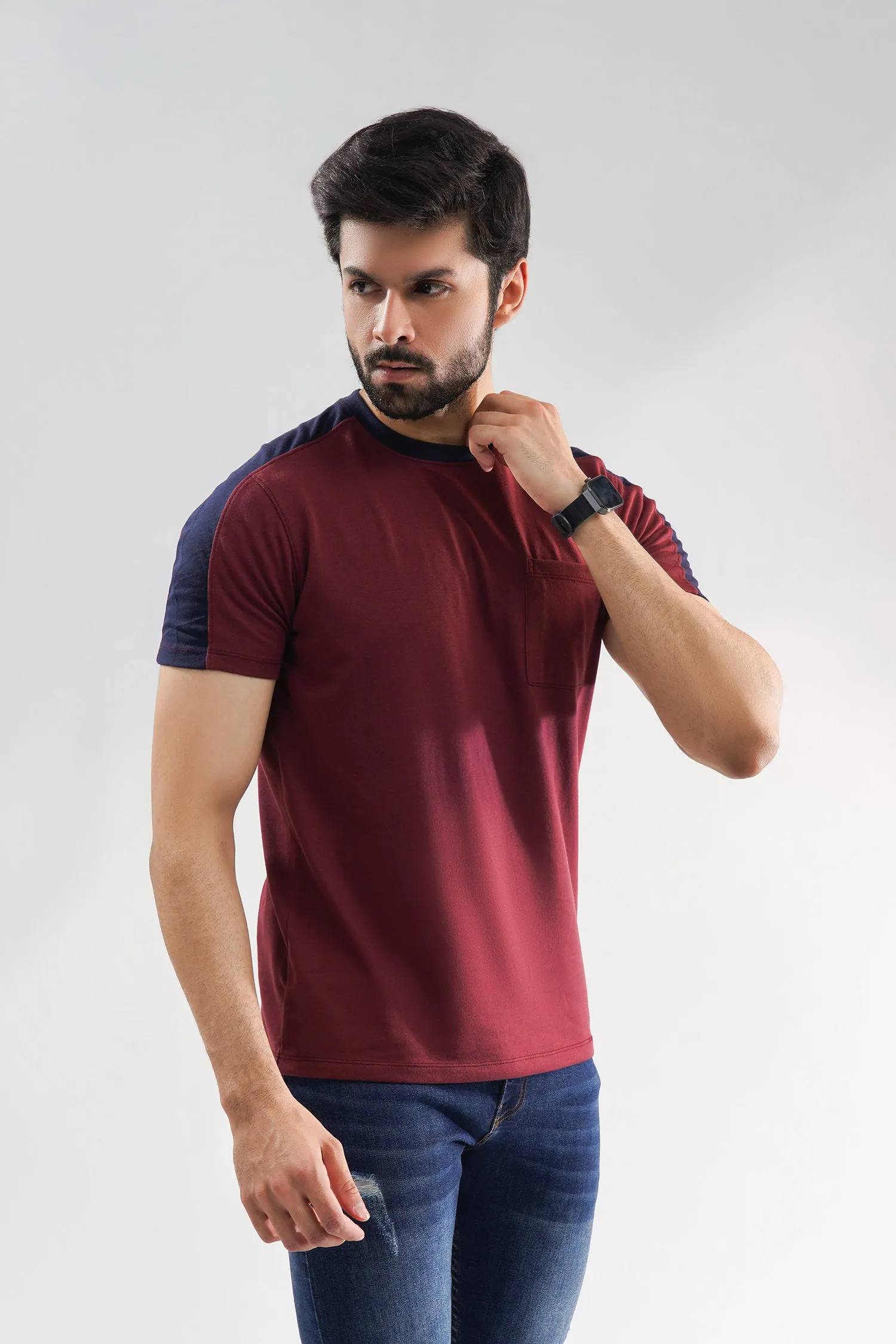 Raglan Sleeve Men T-Shirt