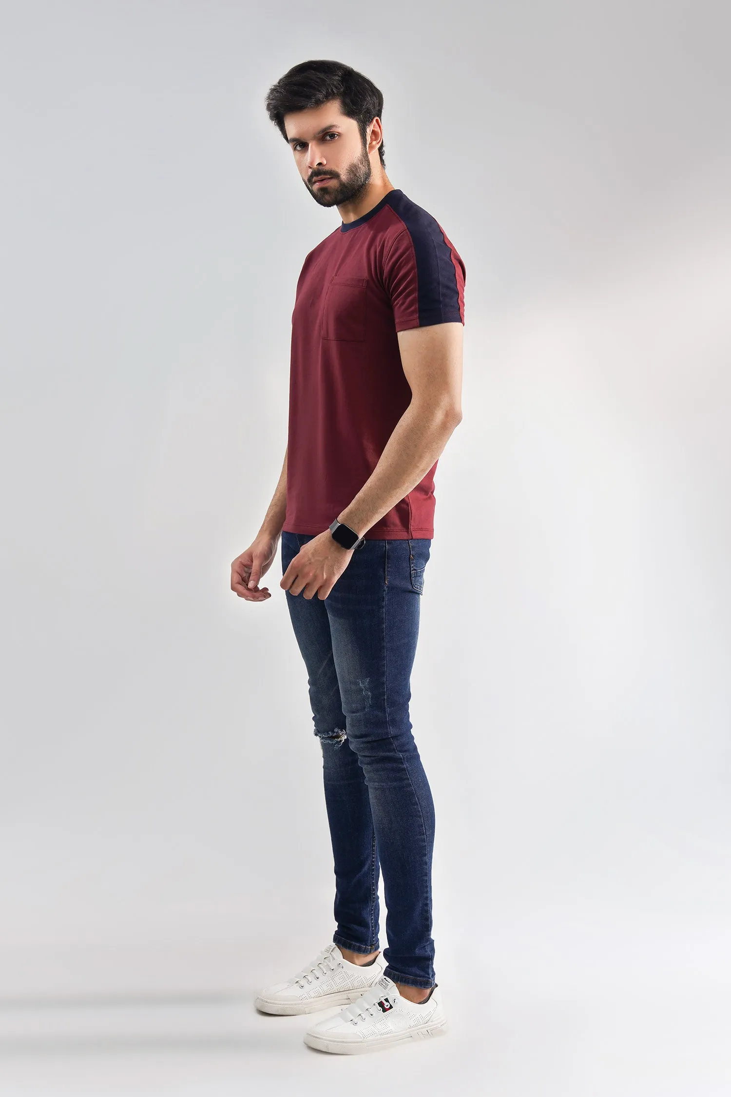 Raglan Sleeve Men T-Shirt