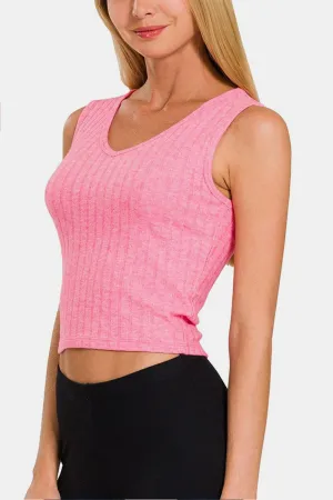 Ribbed Cropped Tank