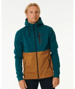 Rip Curl Anti Series Departed Zip Jacket-Blue Green