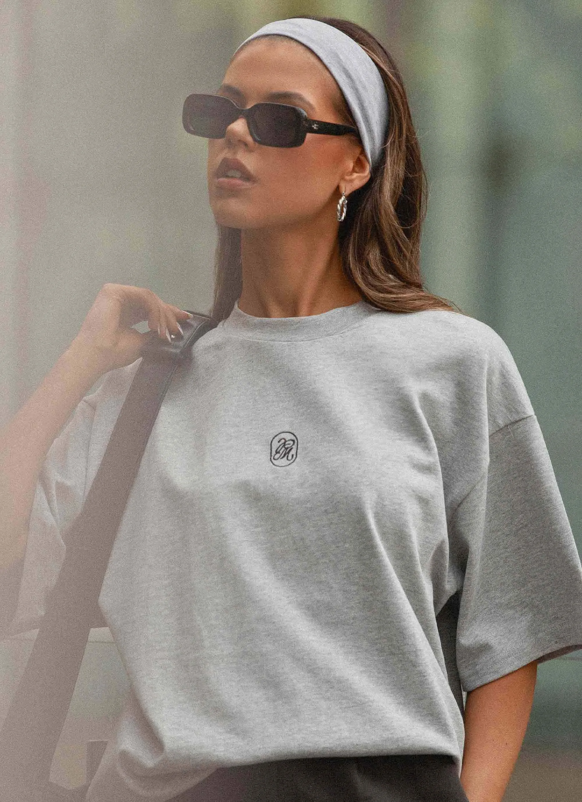 Signature Oversized Tee - Grey