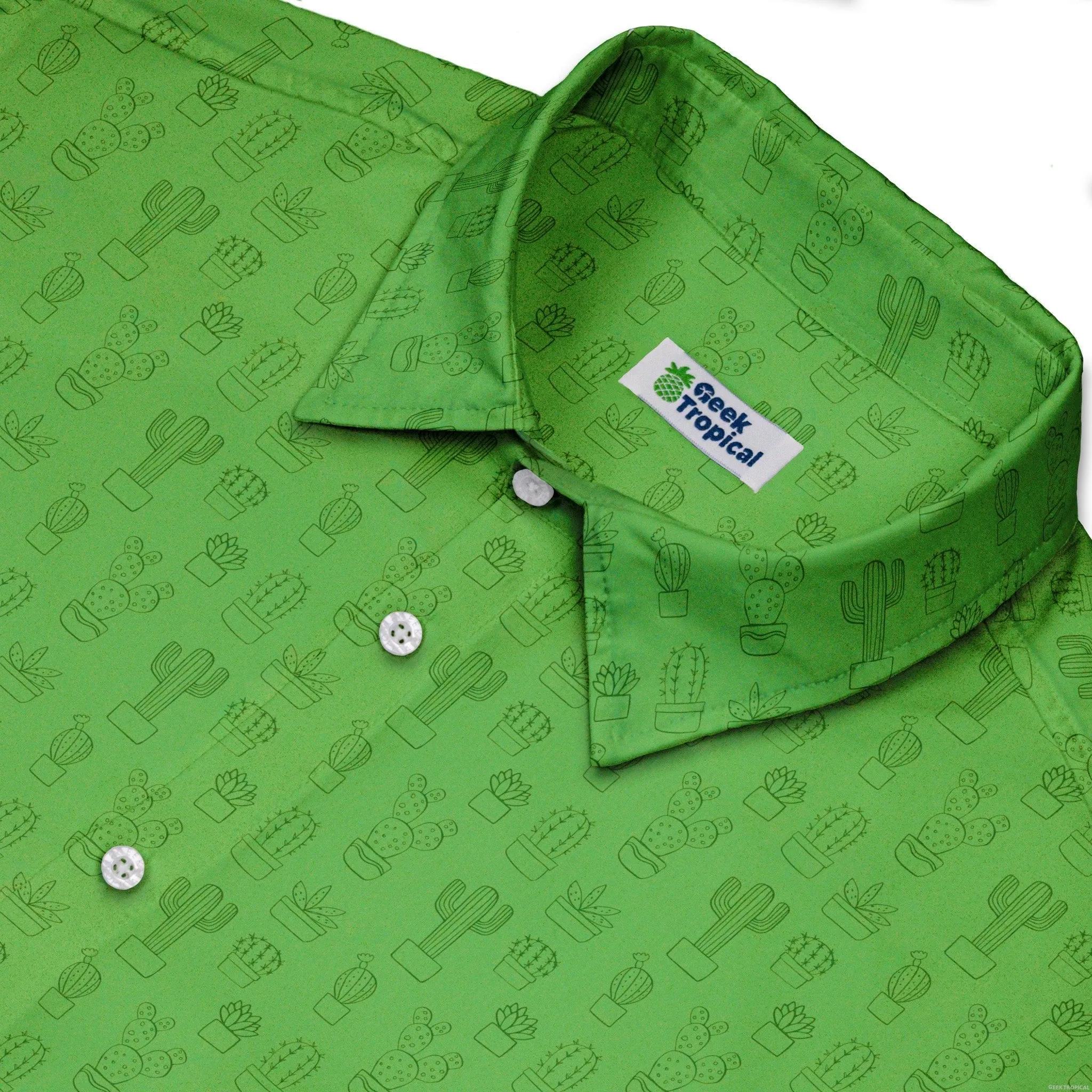 Simple Cactus Button Up Shirt