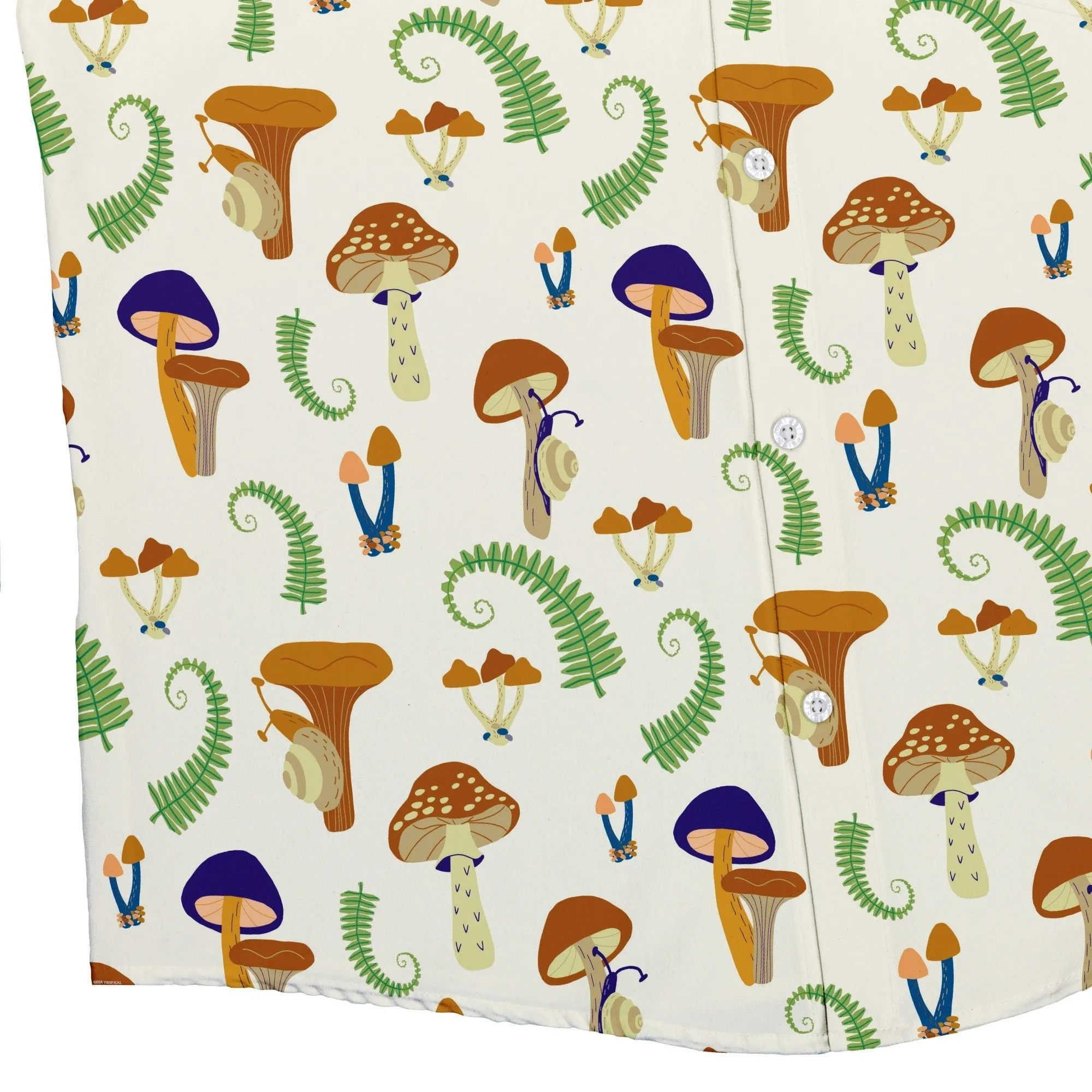 Snails and Mushrooms Botany Button Up Shirt