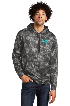 Sport-Tek Sport-Wick Mineral Freeze Fleece Branded Hooded Pullovers, Black