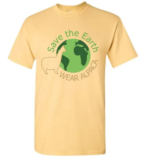 t-shirt: Save the Earth Wear Alpaca Gildan Short-Sleeve