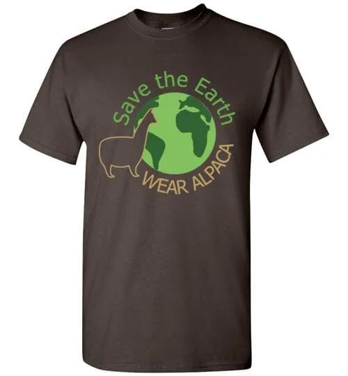 t-shirt: Save the Earth Wear Alpaca Gildan Short-Sleeve