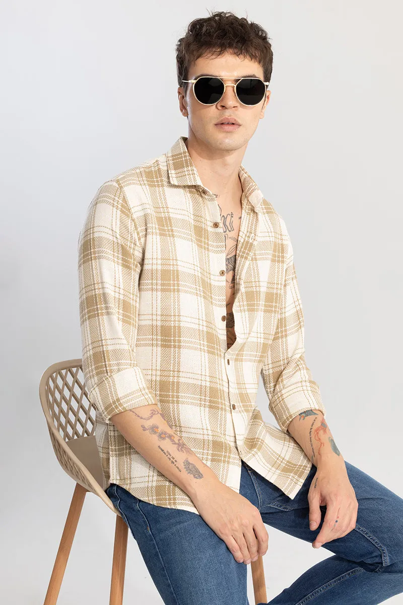 Tartan Tango Beige Checks Shirt