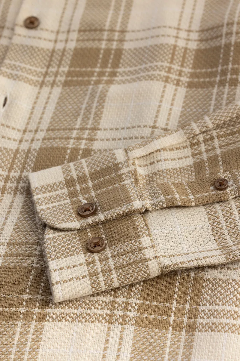 Tartan Tango Beige Checks Shirt