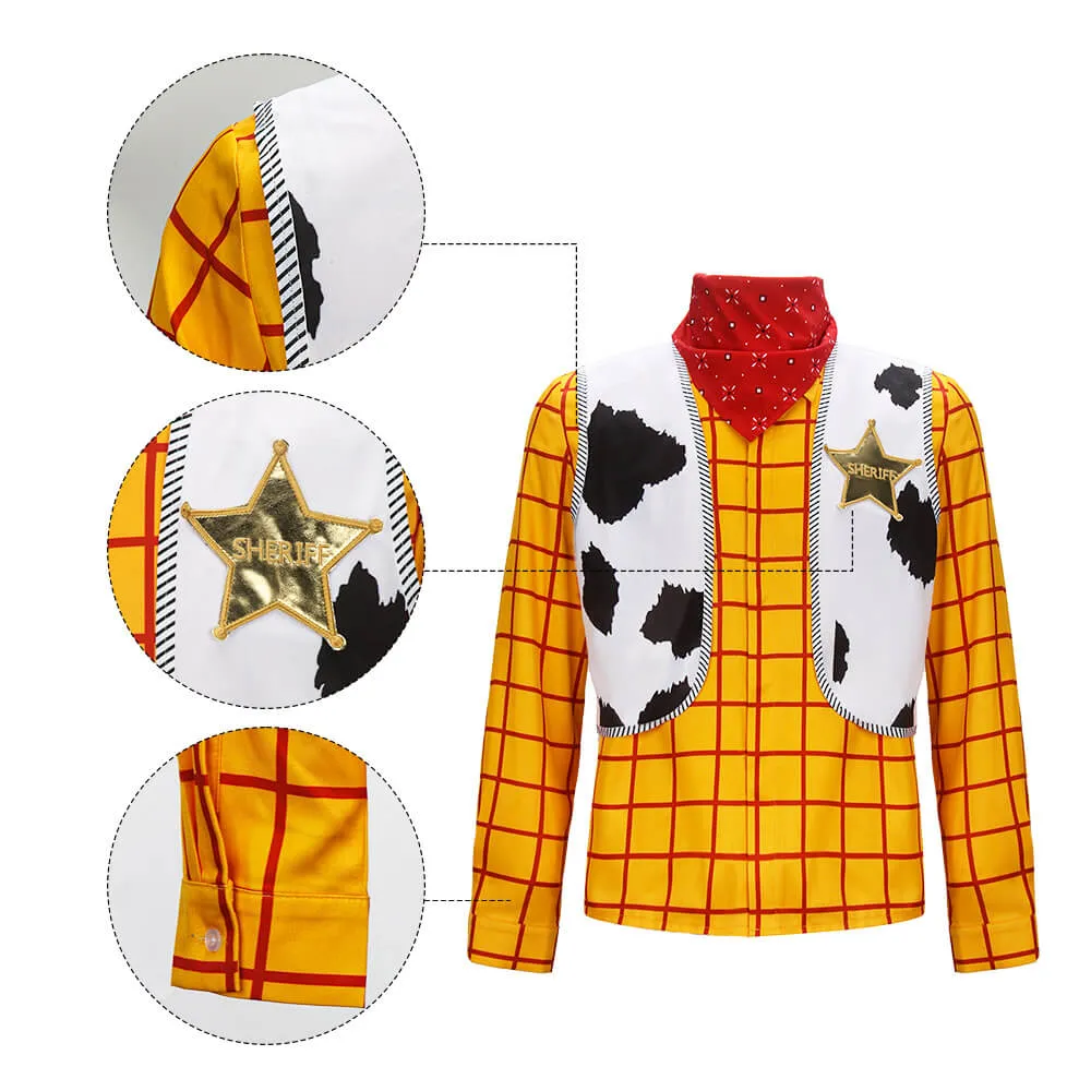 Toy Story Woody Cosplay Costume Cowboy Tops (Ready to Ship)