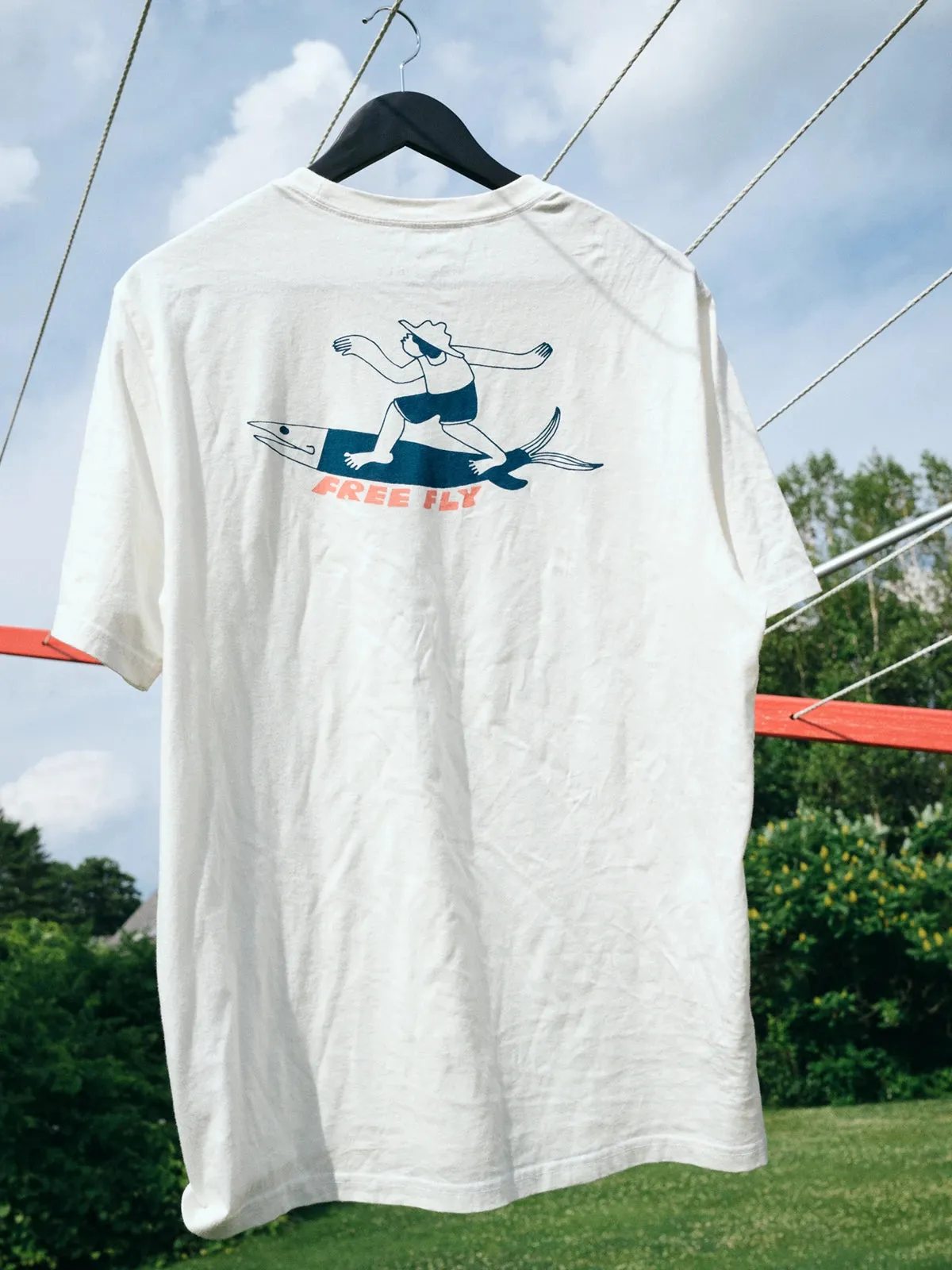 Twin Fin Tee - Bone