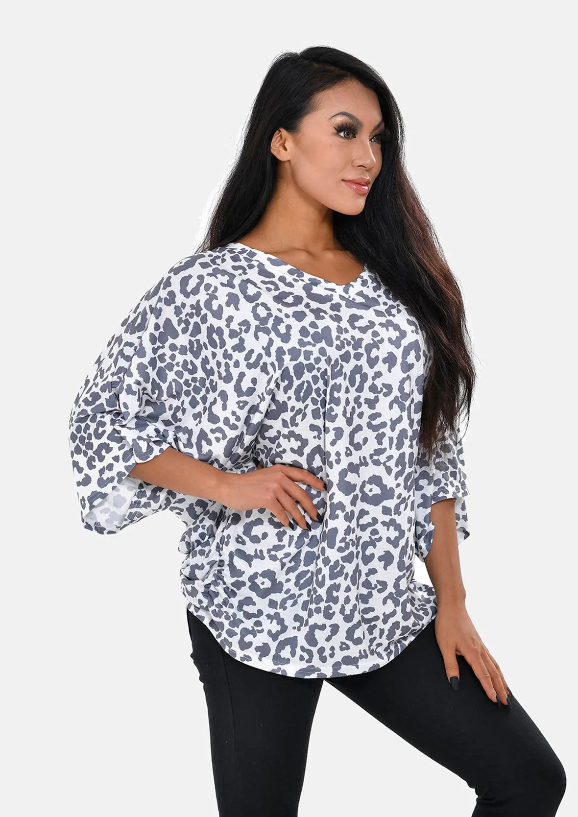 V-Neck Jersey Drape Top