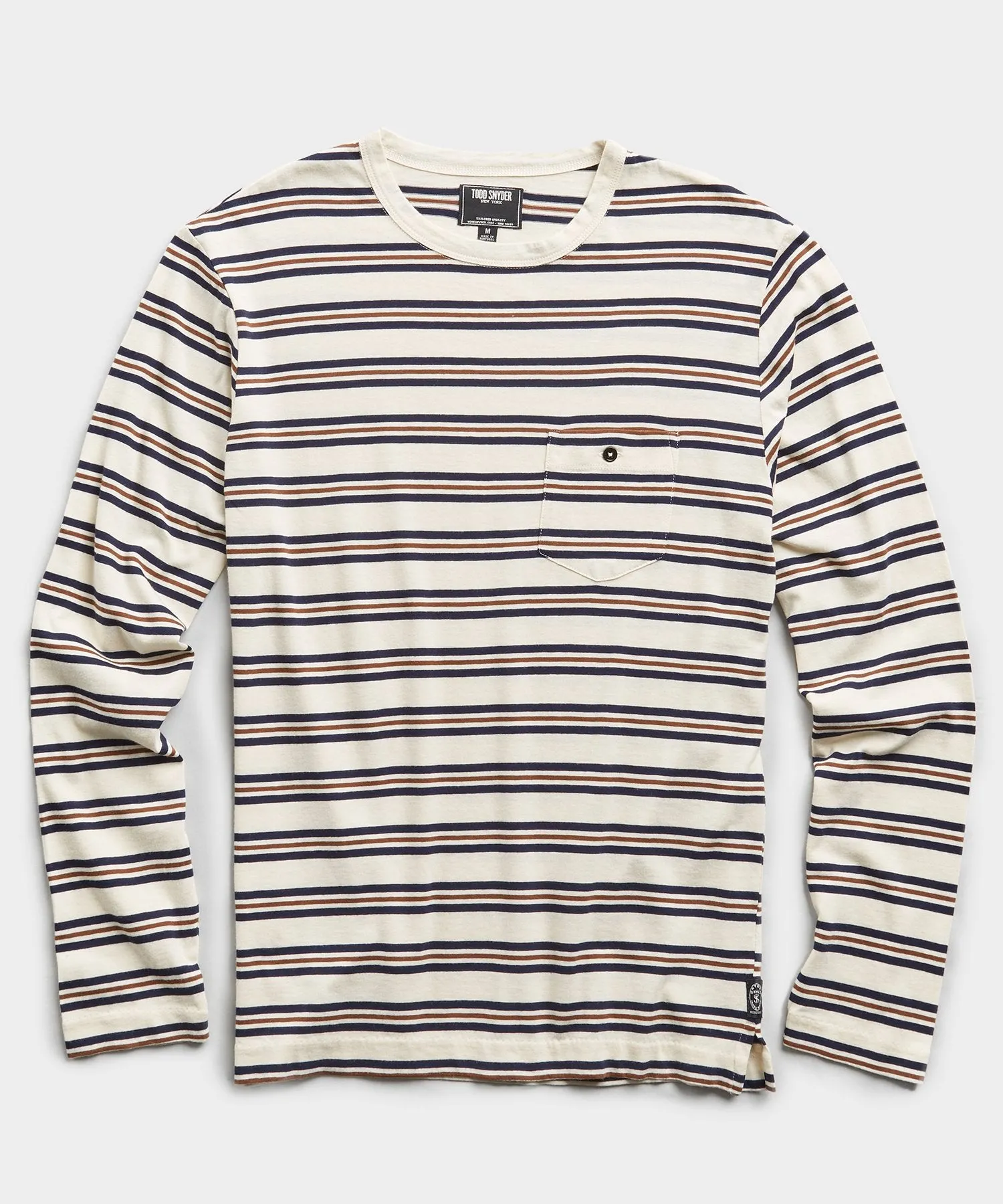 Variegated Long Sleeve Striped T-Shirt