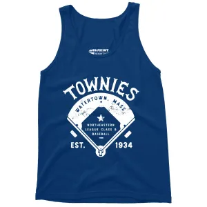 Watertown Townies - Massachusetts - Vintage Defunct Baseball Teams - Unisex Tank Top