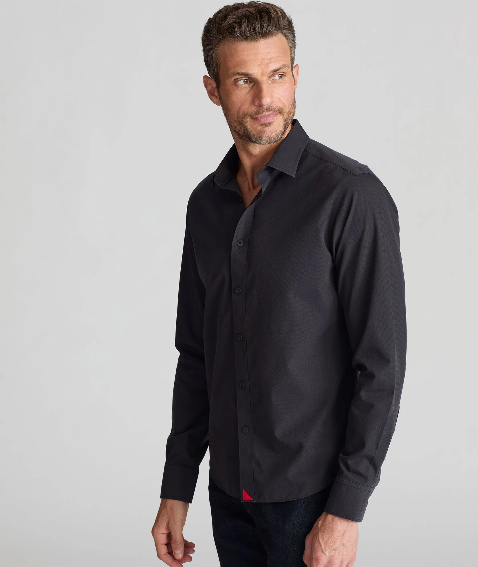 Wrinkle-Free Black Stone Shirt - FINAL SALE